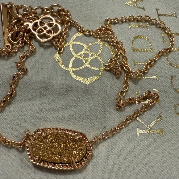 Kendra Scott Rose Gold Jewelry Set EUC - Picture 2 of 3